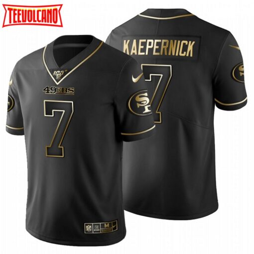 San Francisco 49ers Colin Kaepernick Black Golden Limited Jersey