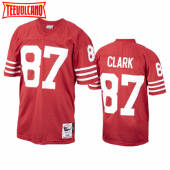 San Francisco 49ers Dwight Clark Red 1987 Throwback Jersey