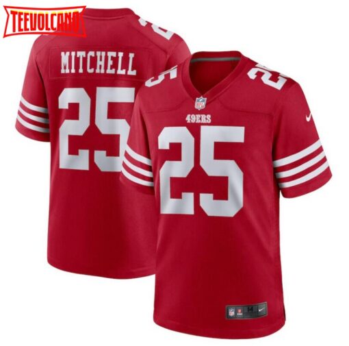 San Francisco 49ers Elijah Mitchell Scarlet Limited Jersey