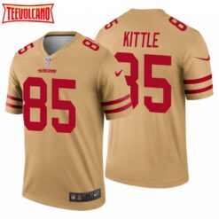 San Francisco 49ers George Kittle Gold Inverted Limited Jersey