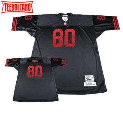 San Francisco 49ers Jerry Rice Black Throwback Jersey