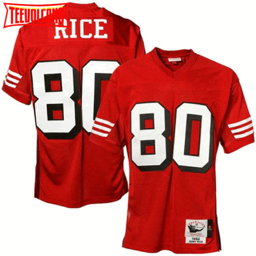 San Francisco 49ers Jerry Rice Red Throwback Jersey