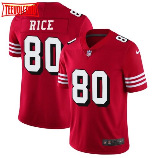 San Francisco 49ers Jerry Rice Red Throwback Limited Jersey