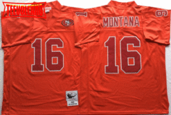 San Francisco 49ers Joe Montana Red Throwback Jersey