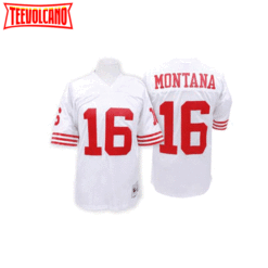 San Francisco 49ers Joe Montana White Throwback Jersey