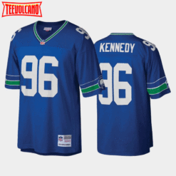 Seattle Seahawks Cortez Kennedy Blue 1993 Throwback Jersey
