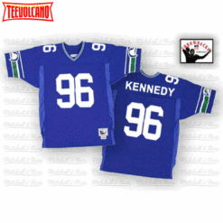 Seattle Seahawks Cortez Kennedy Royal 1993 Throwback Jersey