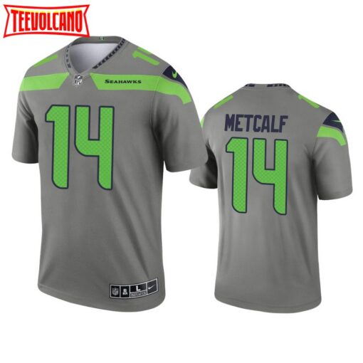 Seattle Seahawks D.K. Metcalf Gray Inverted Limited Jersey