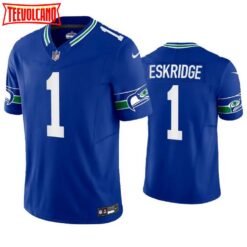 Seattle Seahawks D’Wayne Eskridge Royal Throwback Limited Jersey