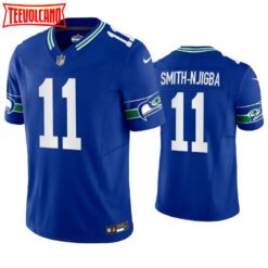 Seattle Seahawks Jaxon Smith-Njigba Royal Throwback Limited Jersey