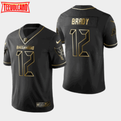 Tampa Bay Buccaneers Tom Brady Black Golden Limited Jersey