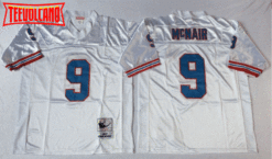Tennessee Oilers Steve McNair White Throwback Jersey
