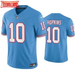 Tennessee Titans DeAndre Hopkins Oilers Light Blue Throwback Limited Jersey