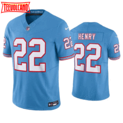 Tennessee Titans Derrick Henry Oilers Light Blue Throwback Limited Jersey