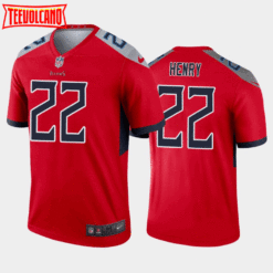 Tennessee Titans Derrick Henry Red Inverted Limited Jersey
