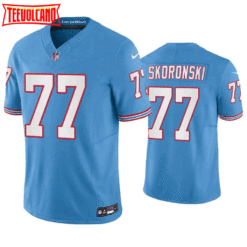 Tennessee Titans Peter Skoronski Oilers Light Blue Throwback Limited Jersey
