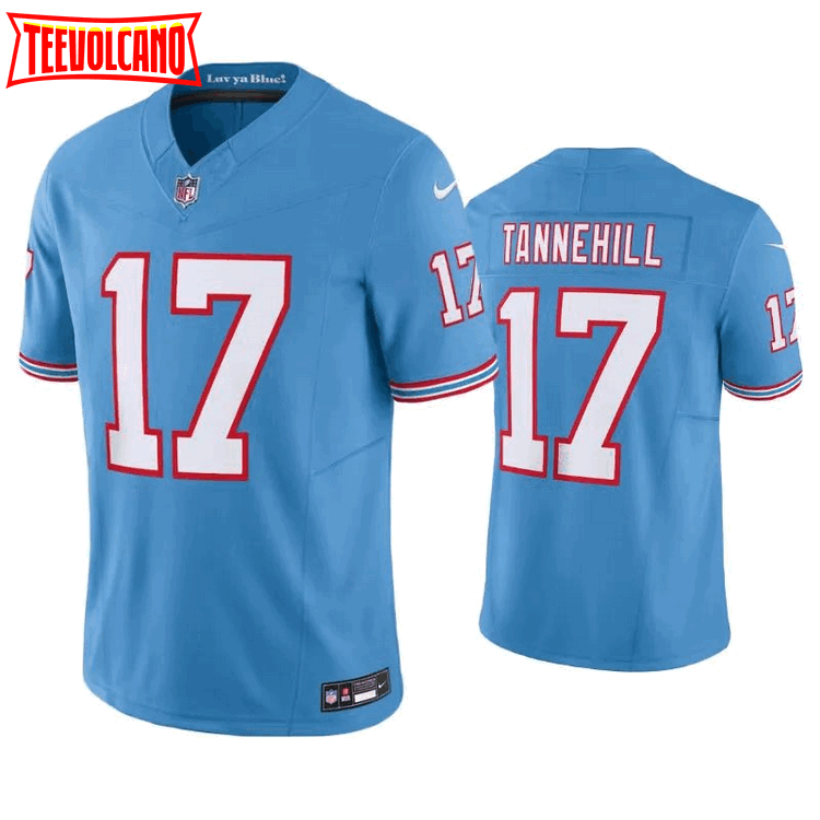 Tennessee Titans Ryan Tannehill Oilers Light Blue Throwback Limited Jersey
