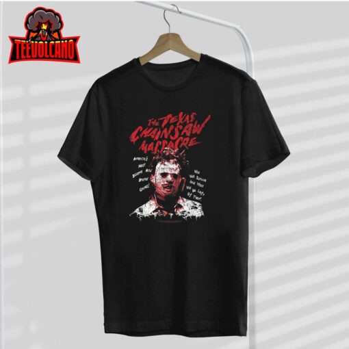 Texas Chainsaw Massacre Leatherface Word Crown T-Shirt