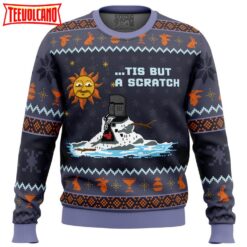 The Melting Knight Monty Python Ugly Christmas Sweater