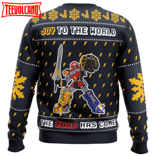 The Zord Has Come Power Rangers Ugly Christmas Sweater