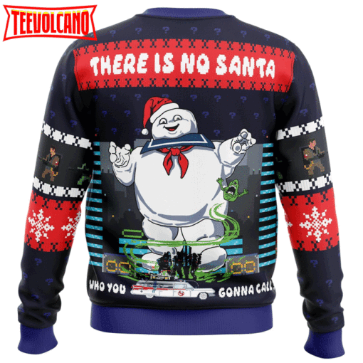 There Is No Santa Ghostbusters Ugly Christmas Sweater