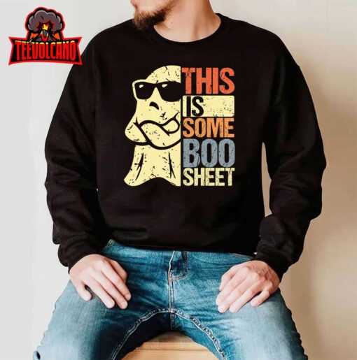 This Is Some Boo Sheet Ghost Retro Halloween Costume Men T-Shirt