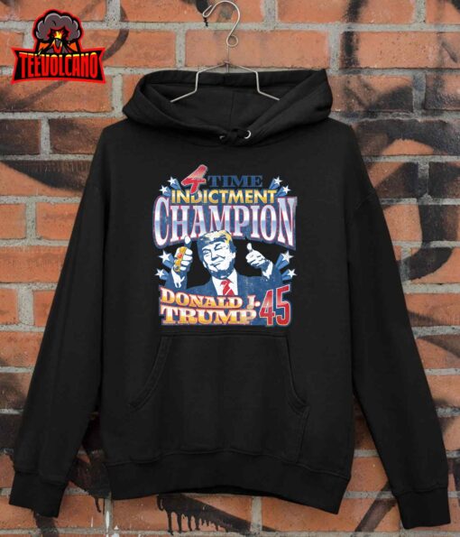 Trump 4 Time Indictment Champion Champ Not Guilty 2024 T-Shirt