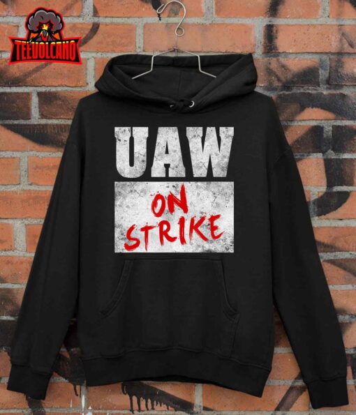 UAW On Strike Red Tee United Auto Union Workers UAW Striking T-Shirt