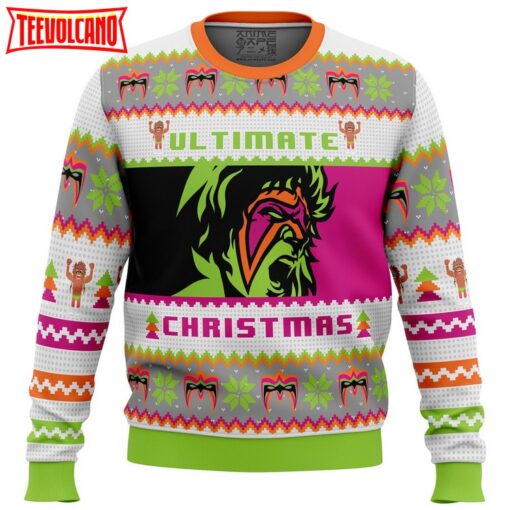 Ultimate Warrior Christmas Pro Wrestling Ugly Christmas Sweater