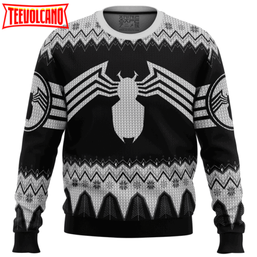 Venom Marvel Venom Symbol Ugly Christmas Sweater