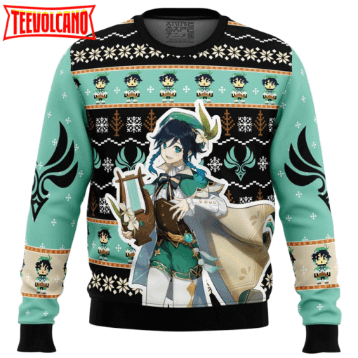 Venti Genshin Impact Ugly Christmas Sweater