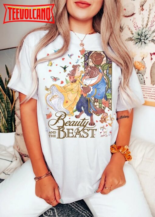 Vintage Beauty And The Beast Shirt, Disney Princess Belle Shirt