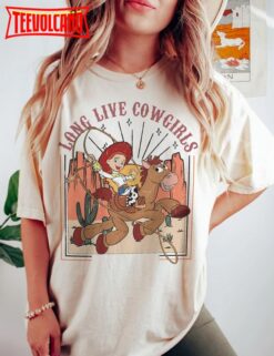 Vintage Disney Toy Story Jessie Shirt, Long Live Cowgirls Western Vibe Shirt