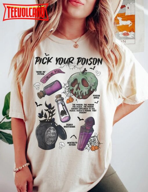 Vintage Pick Your Poison Disney Halloween Shirt