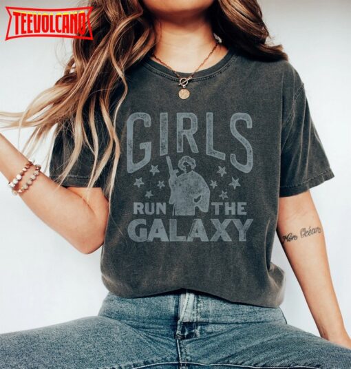 Vintage Star Wars Princess Leia Girls Run The Galaxy Shirt