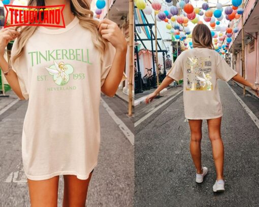 Vintage Tinkerbell Shirt, Disney Tinkerbell 1953 Neverland Shirt