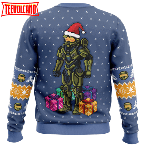 Wake Me When You Need Presents Halo Ugly Christmas Sweater