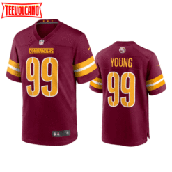 Washington Commanders Chase Young Burgundy Limited Jersey