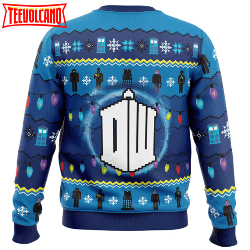 WHO’S Outside Doctor Who Ugly Christmas Sweater