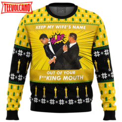 Will Smith Slaps Chris Rock Meme Ugly Christmas Sweater