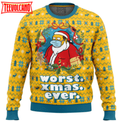Worst Christmas Ever Simpsons Ugly Christmas Sweater