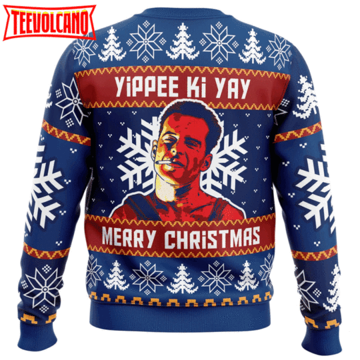 Yippee Ki Yay Die Hard Ugly Christmas Sweater