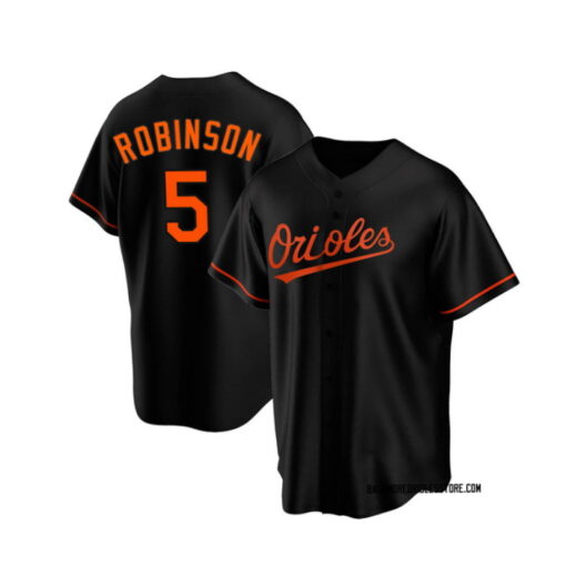 Youth Brooks Robinson Baltimore Orioles Replica Black Alternate Jersey