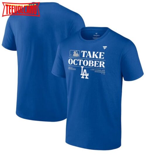 Youth Los Angeles Dodgers Take October 2023 Postseason Locker Room T-Shirt