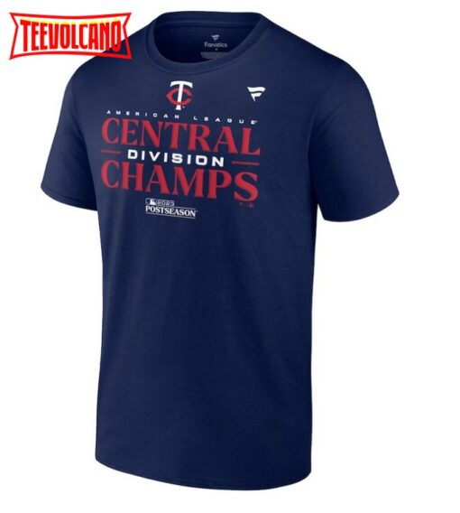 Youth Minnesota Twins 2023 AL Central Division Champions Locker Room T-Shirt