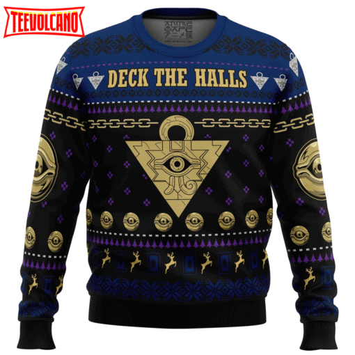 Yugioh Deck the Halls Ugly Christmas Sweater