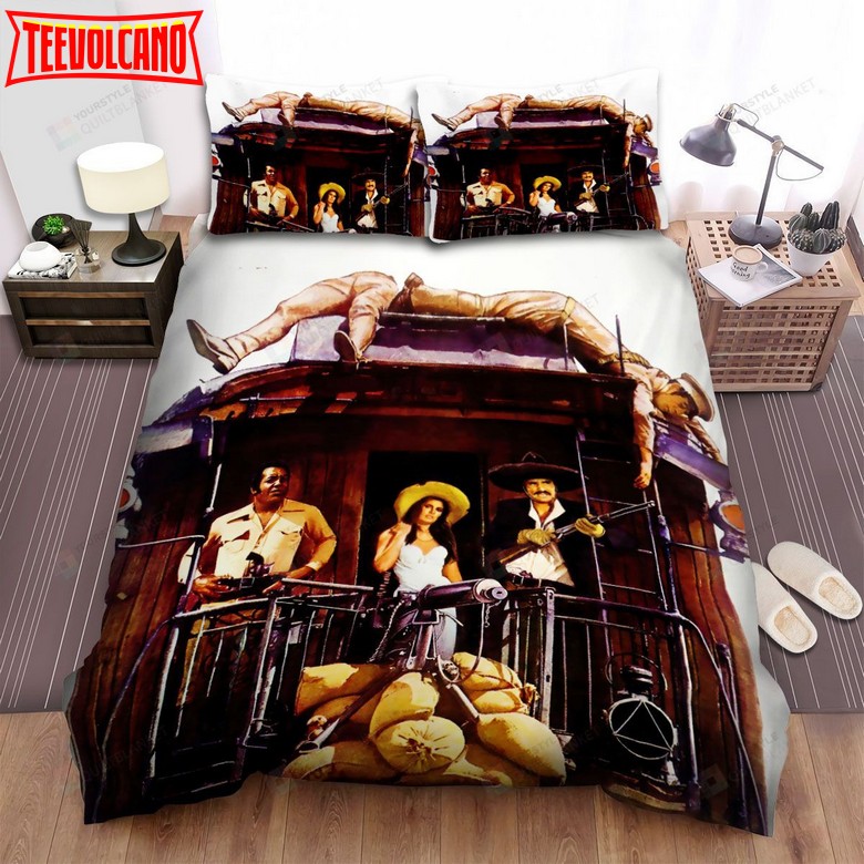 100 Rifles (1969) Theater Movie Poster Bed Sheets Duvet Cover Bedding Sets