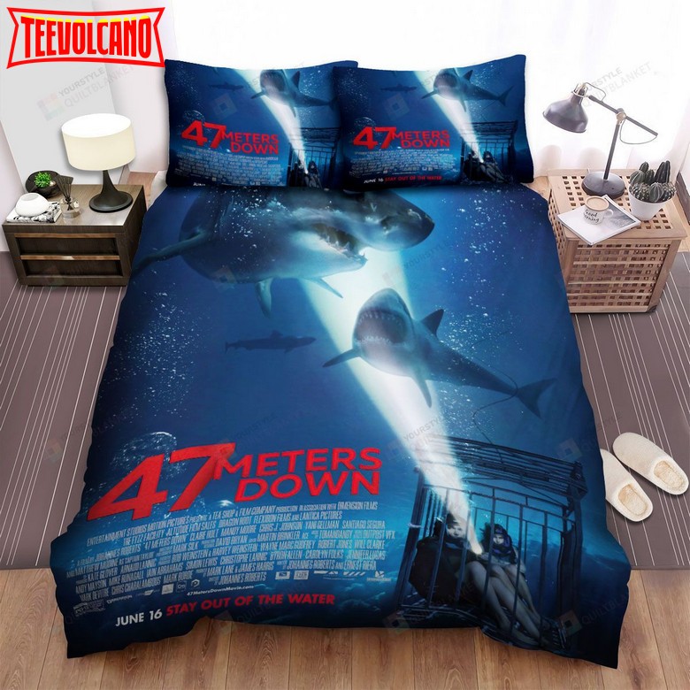 47 Meters Down Movie Poster Duvet Cover Bedding Sets Ver 10