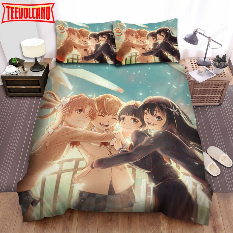 A Certain Scientific Railgun Main Characters’ Happy Moment Artwork Bedding Sets