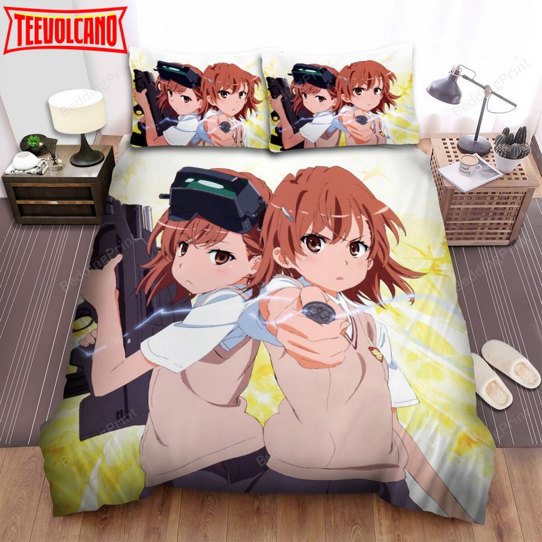 A Certain Scientific Railgun Mikoto Twins Poster Duvet Cover Bedding Sets